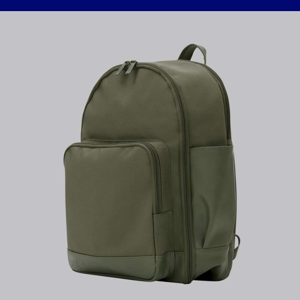 NEW AUTHENTIC BEIS, CANVAS AND LEATHER TRAVEL BACKPACK. - Picture 2 of 16